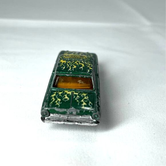 Hot Wheels Ford Thunderbolt 2001 Green Flames Vintage Car Mattel 1:64 Diecast - Picture 6 of 8